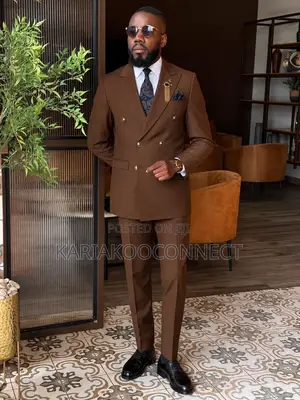 Mario Casas Double-Breasted Two-Piece Suit