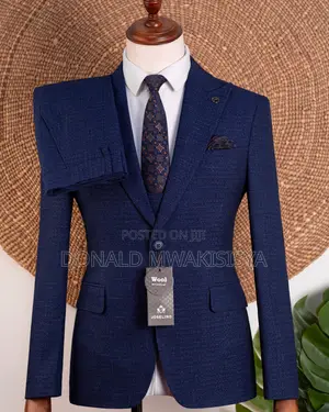 Premium 3-Piece Turkey Suit - Navy Blue - Joselino