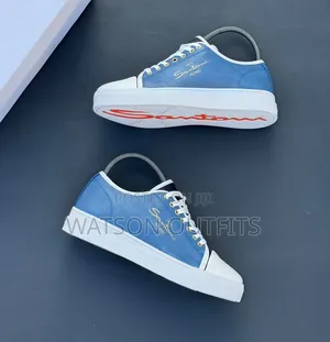 3 Colours Men's SANTONI Leather Sneaker Shoes