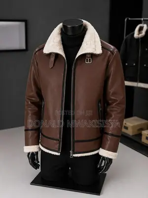 Pilot Leather Jacket - Fur Collar - Turkey