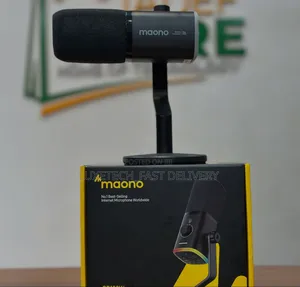 Maono PD100W Wireless Dynamic Microphone – USB, RGB, Streaming, Gaming