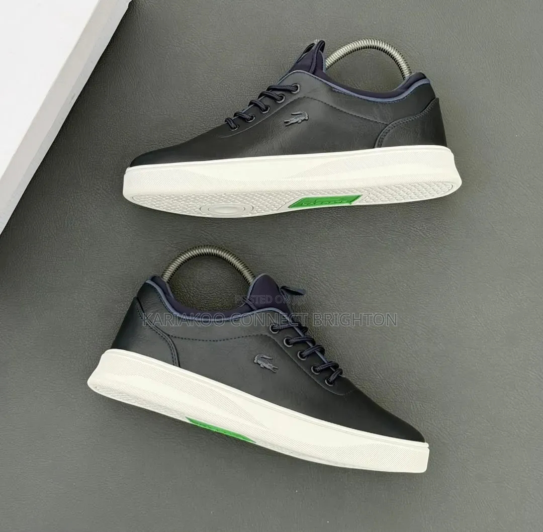 Black and White Low-Top Sneakers