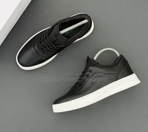 Black and White Low-Top Sneakers
