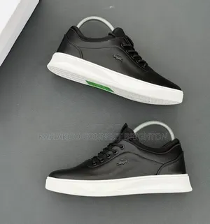 Black and White Low-Top Sneakers