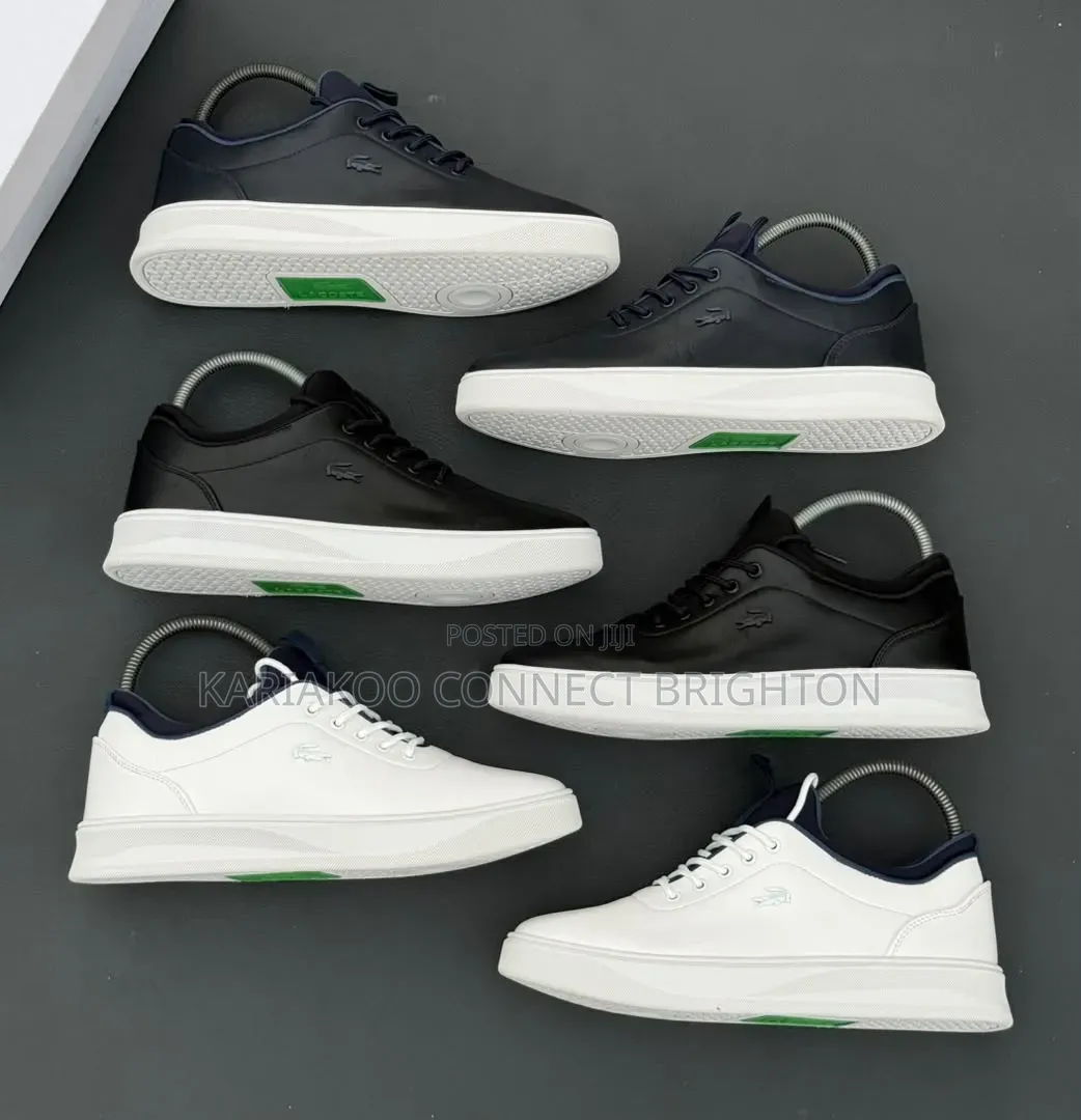 Black and White Low-Top Sneakers