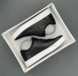 Black and White Low-Top Sneakers