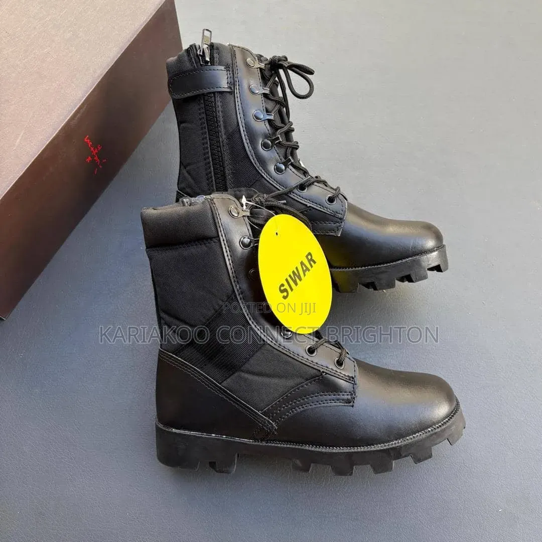 Khaki Military Combat Boots