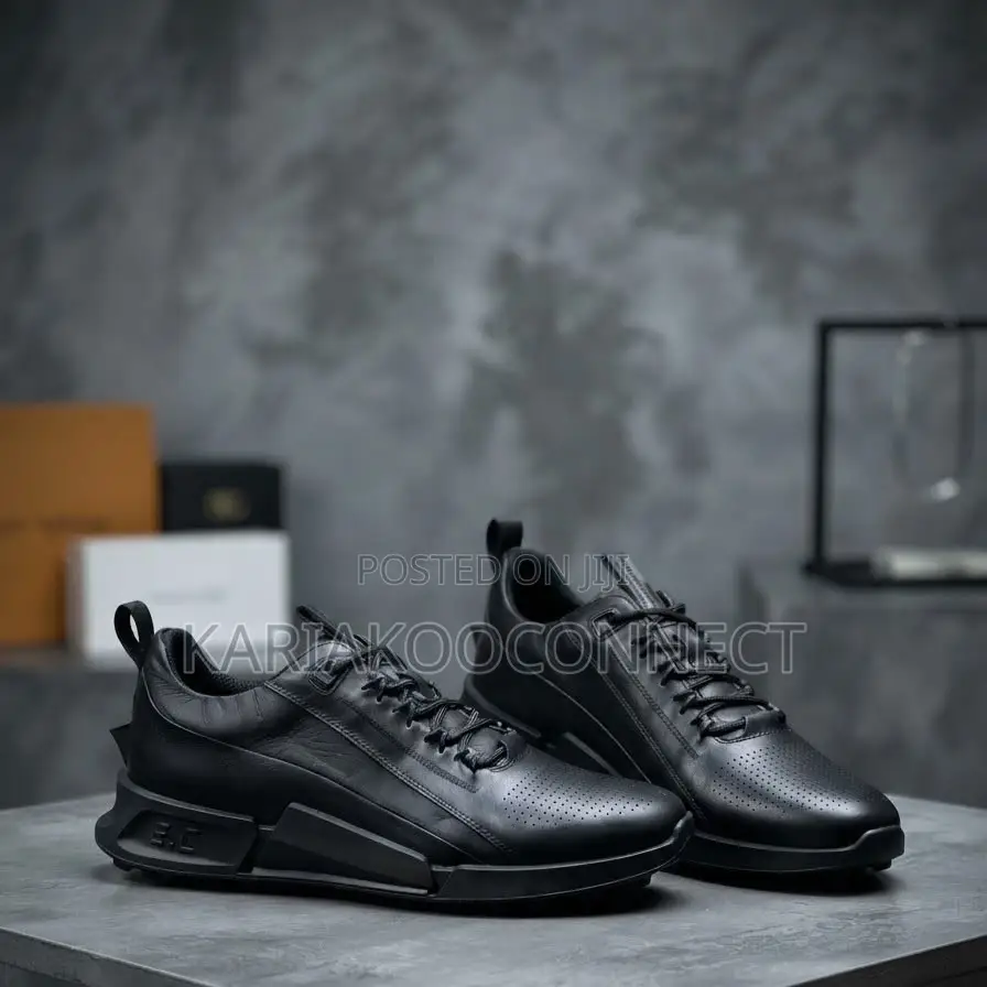Perforated Leather Sneakers