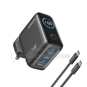 Anker Charger (100W, 3 Ports, Smart Display)
