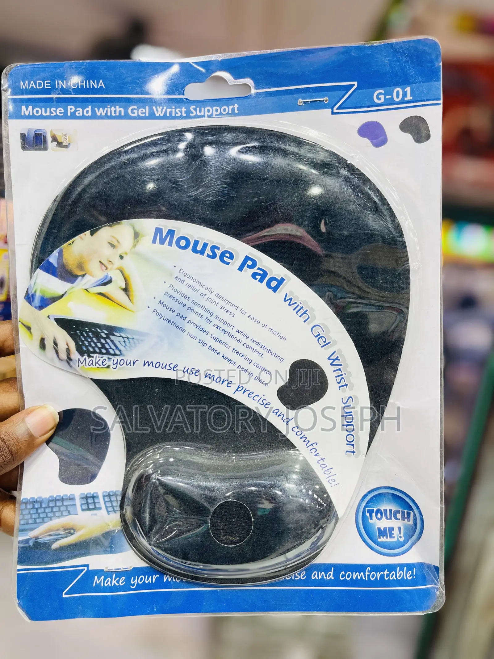 Mouse Pad With Gel Wrist Support