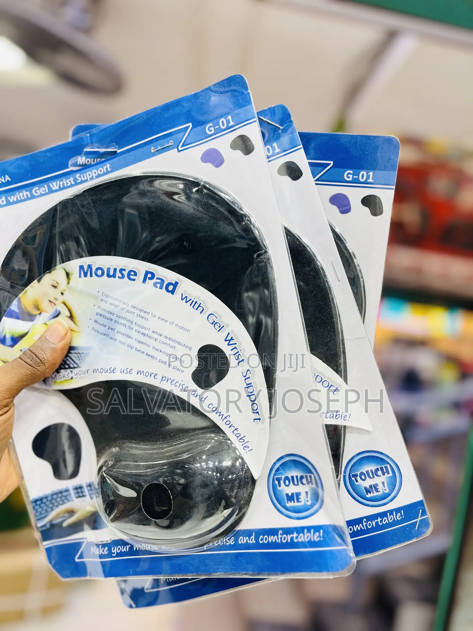 Mouse Pad With Gel Wrist Support