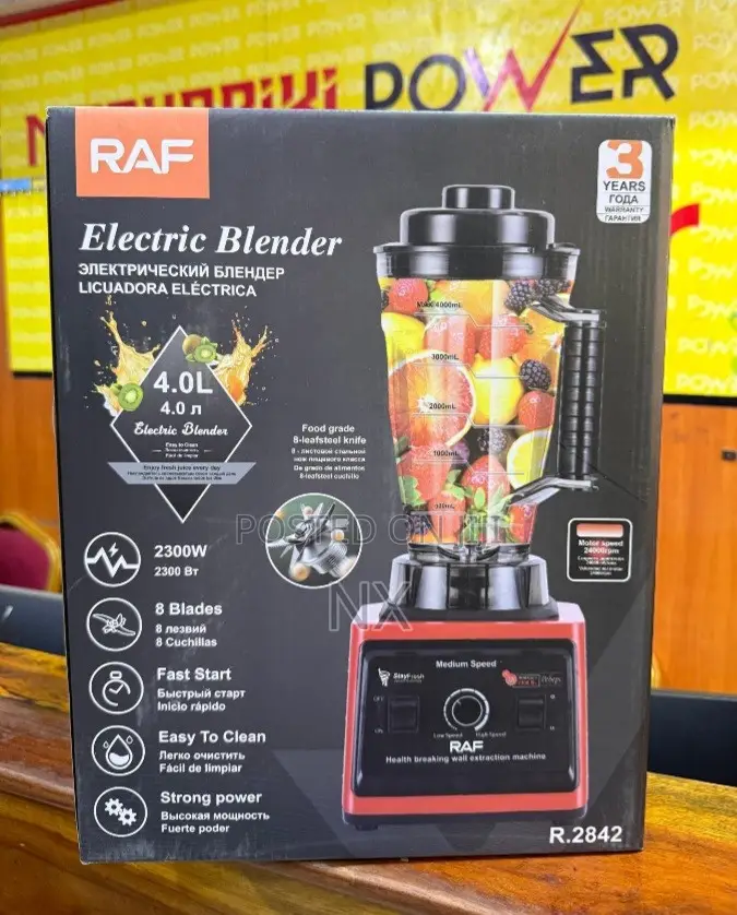 Raf Commercial Blender 4l 2in1