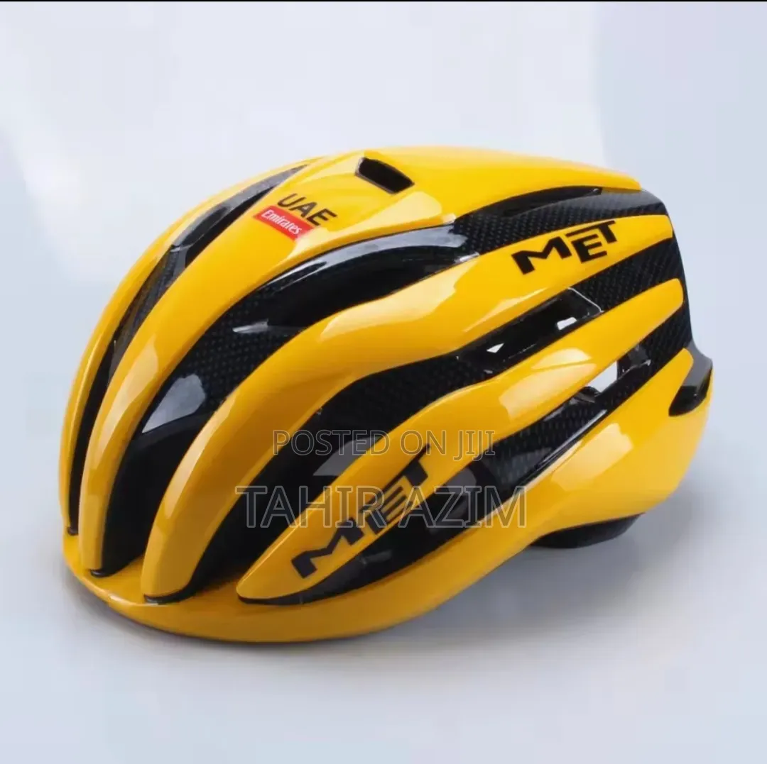 Met Yellow Professional Cycling Helmet.