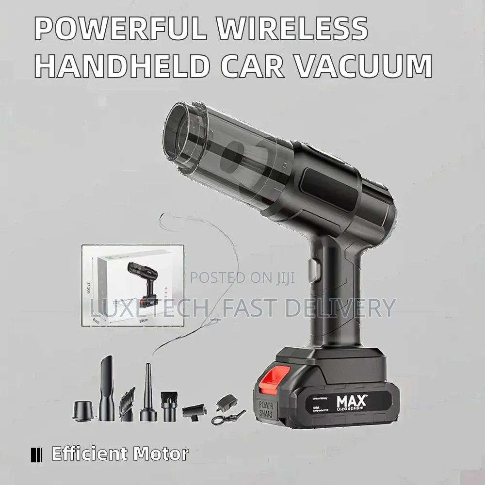 Cordless Handheld Vacuum Cleaner With Rechargeable Lithium-Ion Battery