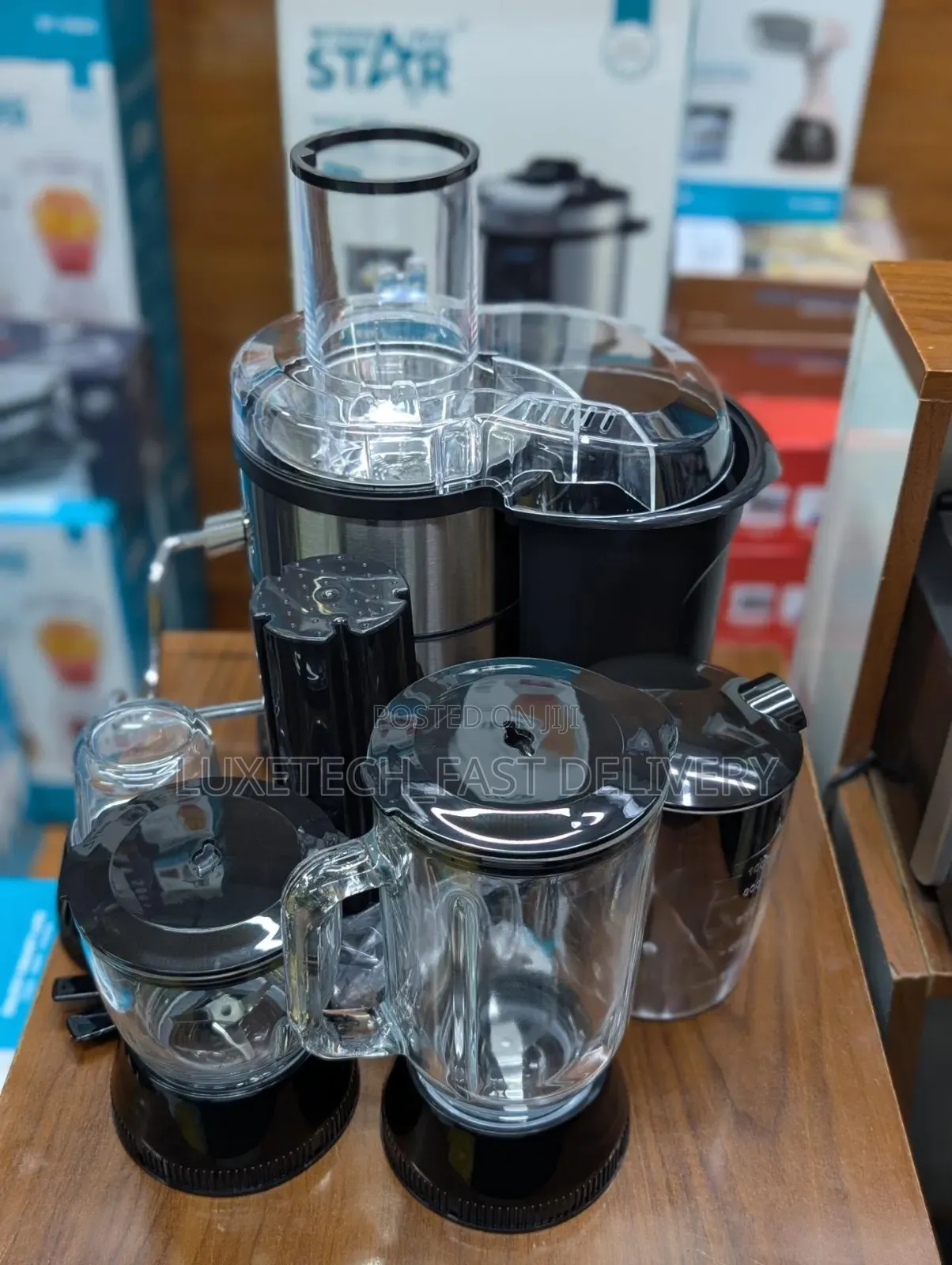 Winning Star 4-in-1 Juice Extractor Blender Set – With Grinder Mill