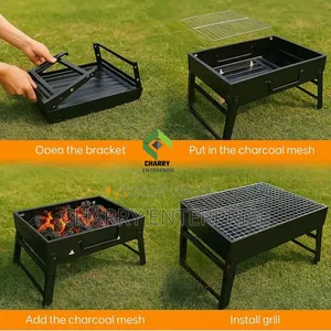 Portable Berbeque Charcoal Grill for Home Use or Outdoor