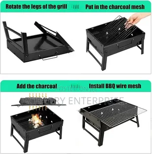 Portable Berbeque Charcoal Grill for Home Use or Outdoor