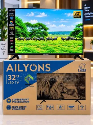 AILYONS Frameless TV 32 Inches With Quality Picture TV Bora