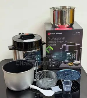 12 in 1 Everlasting Pressure Cooker 7L Sufuria Mbili 1000W