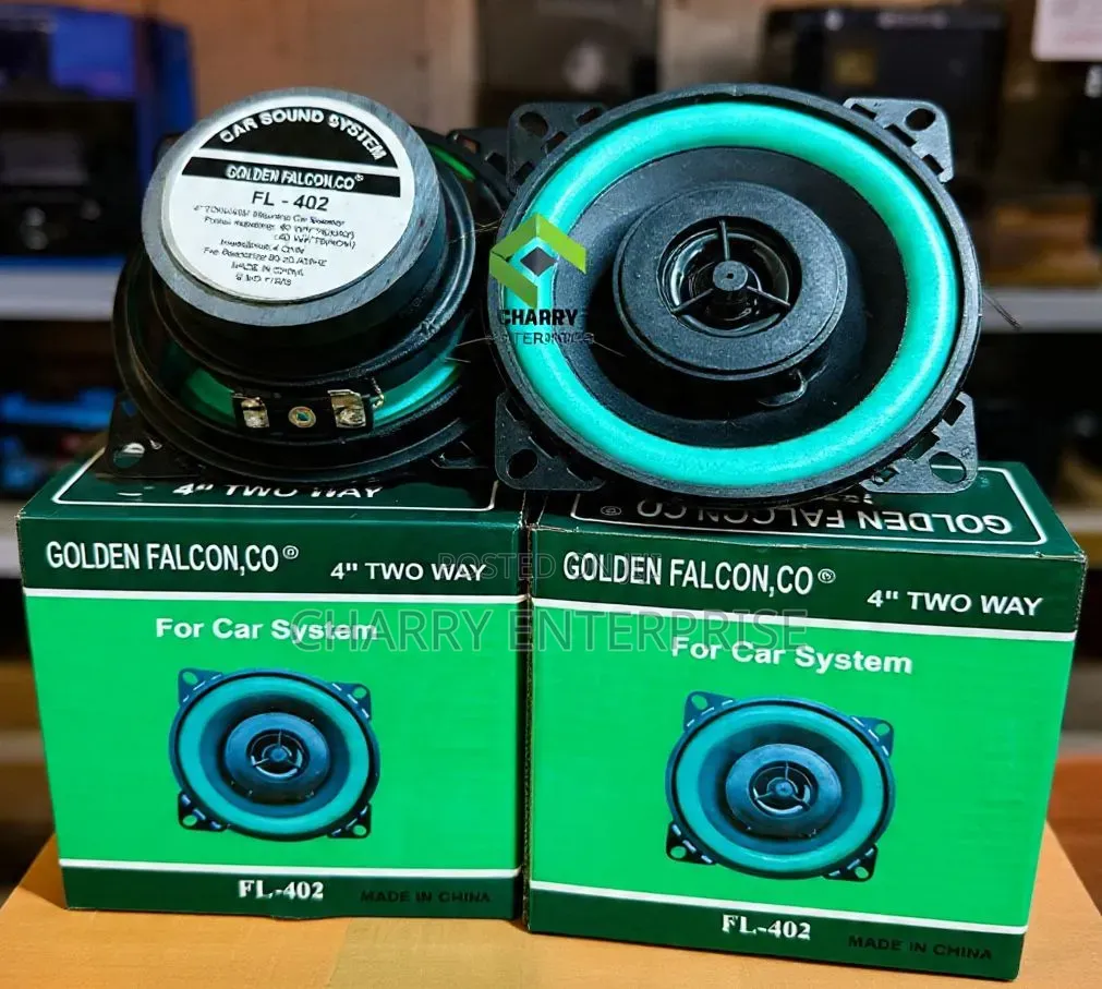 GOLDEN FALCON Car Sound Speaker System 80W Inch 4 Two Way Ina Tweeter