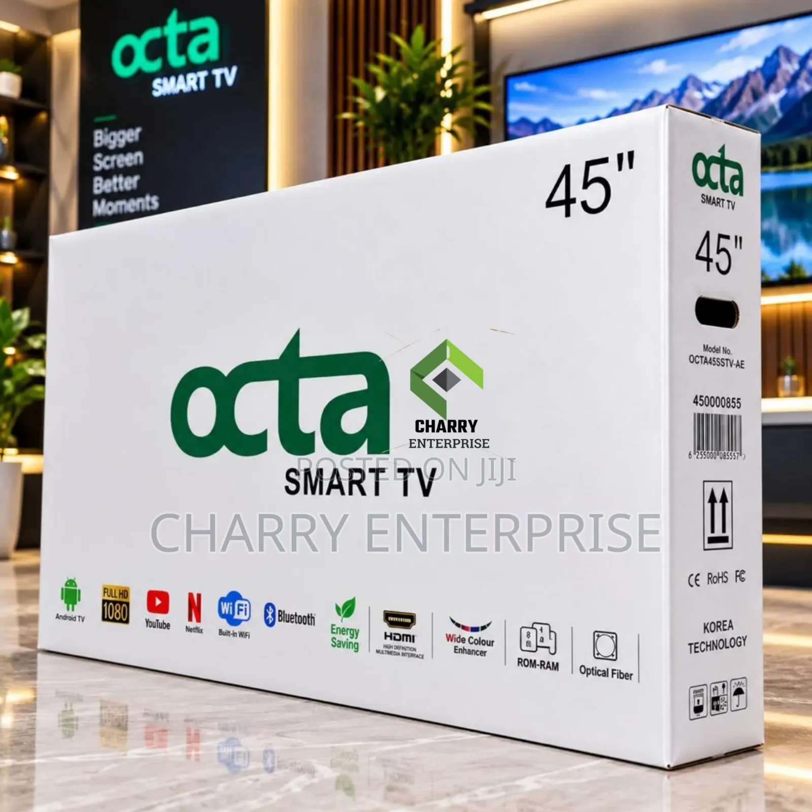 OCTA Android SMART TV Inch 45 With Bluetooth From KOREA Full HD 1080