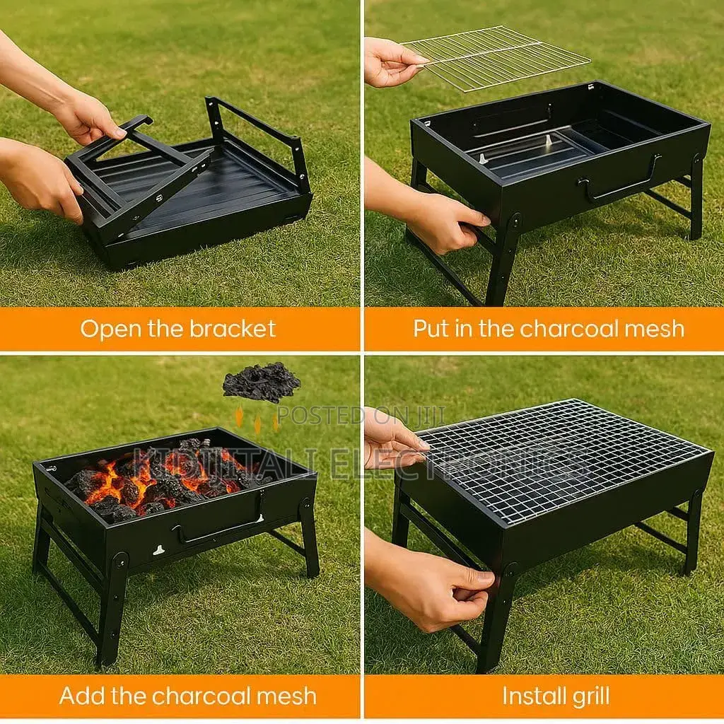 Jiko La Mkaa La Kukunja (Portable BBQ Grill) –