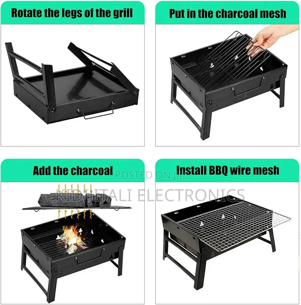 Jiko La Mkaa La Kukunja (Portable BBQ Grill) –