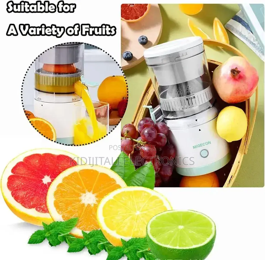 Mashine Ya Juisi Ya Umeme Ya Betri / USB Electric Citrus Juicer
