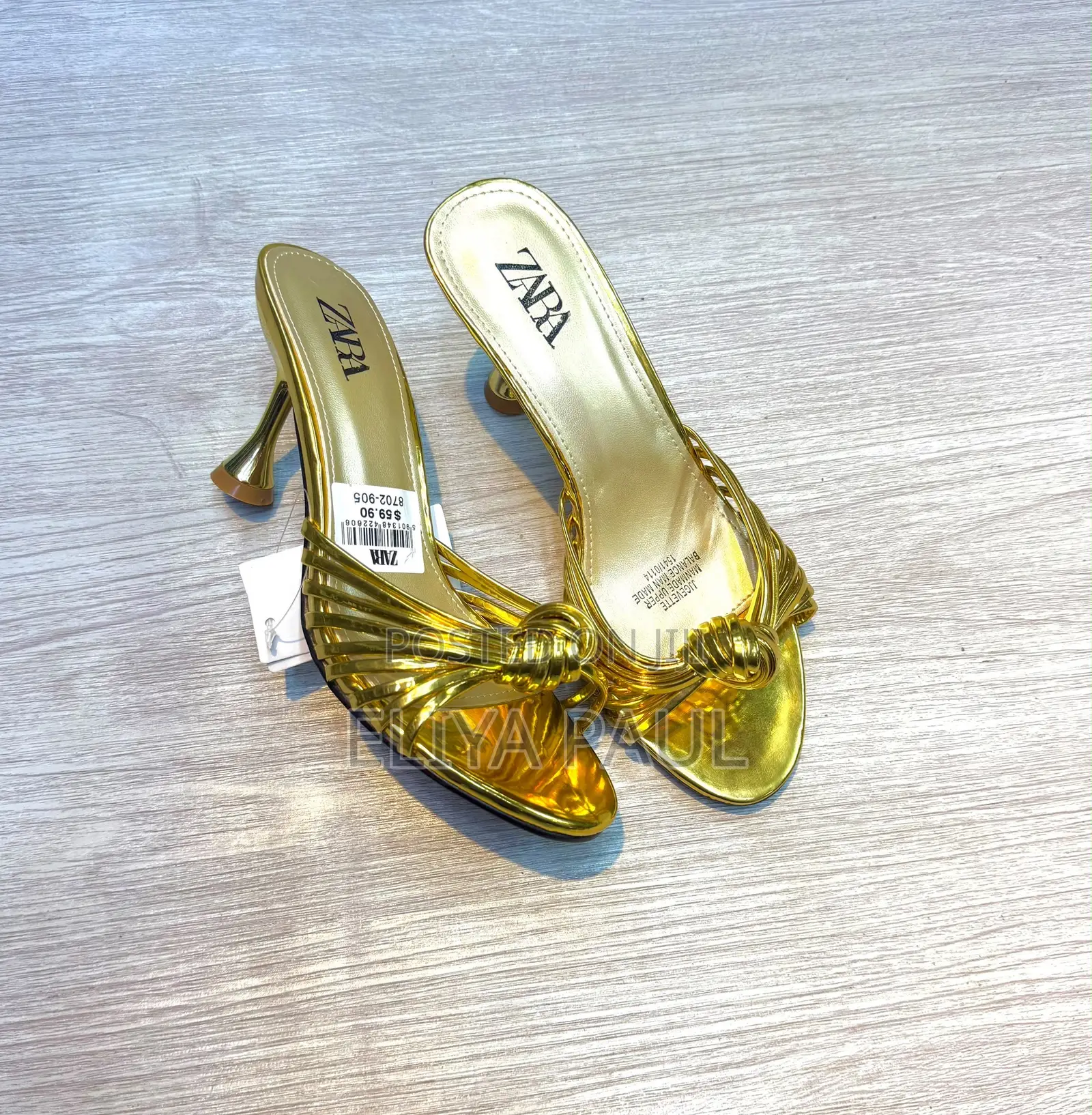 Zara Knotted Heeled Mules