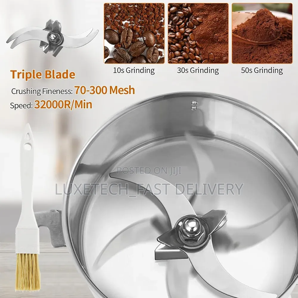 Winning Star ST-9400 Electric Dry Grinder – Stainless Steel Spice Mill