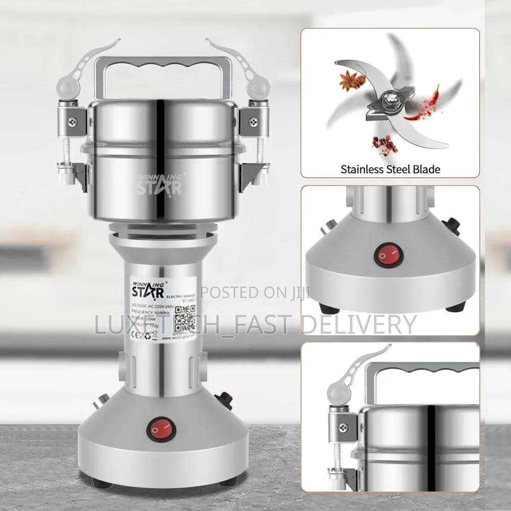 Winning Star ST-9400 Electric Dry Grinder – Stainless Steel Spice Mill