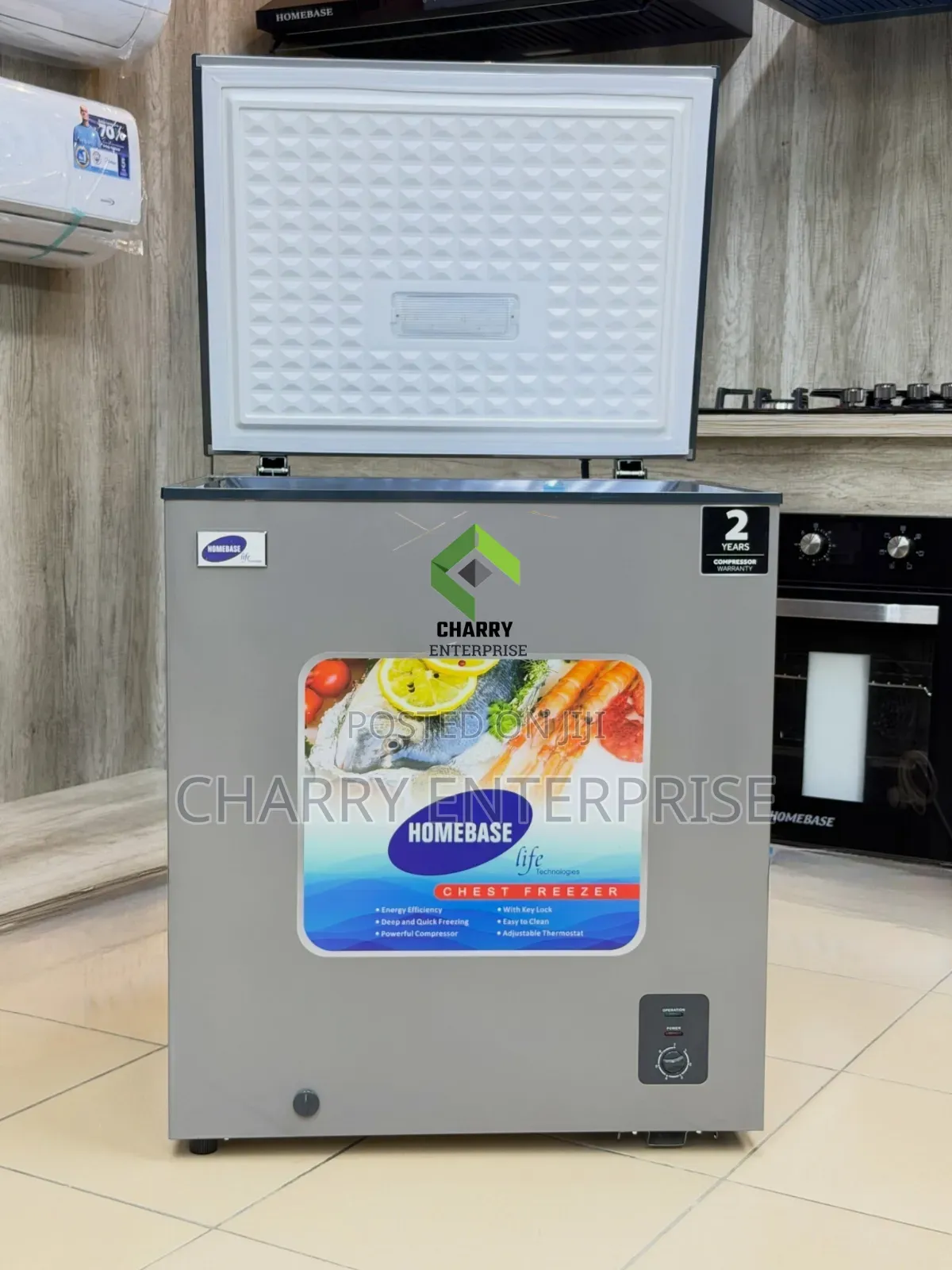HOMEBASE Chest Freezer With 150 Litres