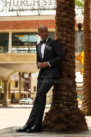 Classic Black Tuxedo Suit With Satin Lapel