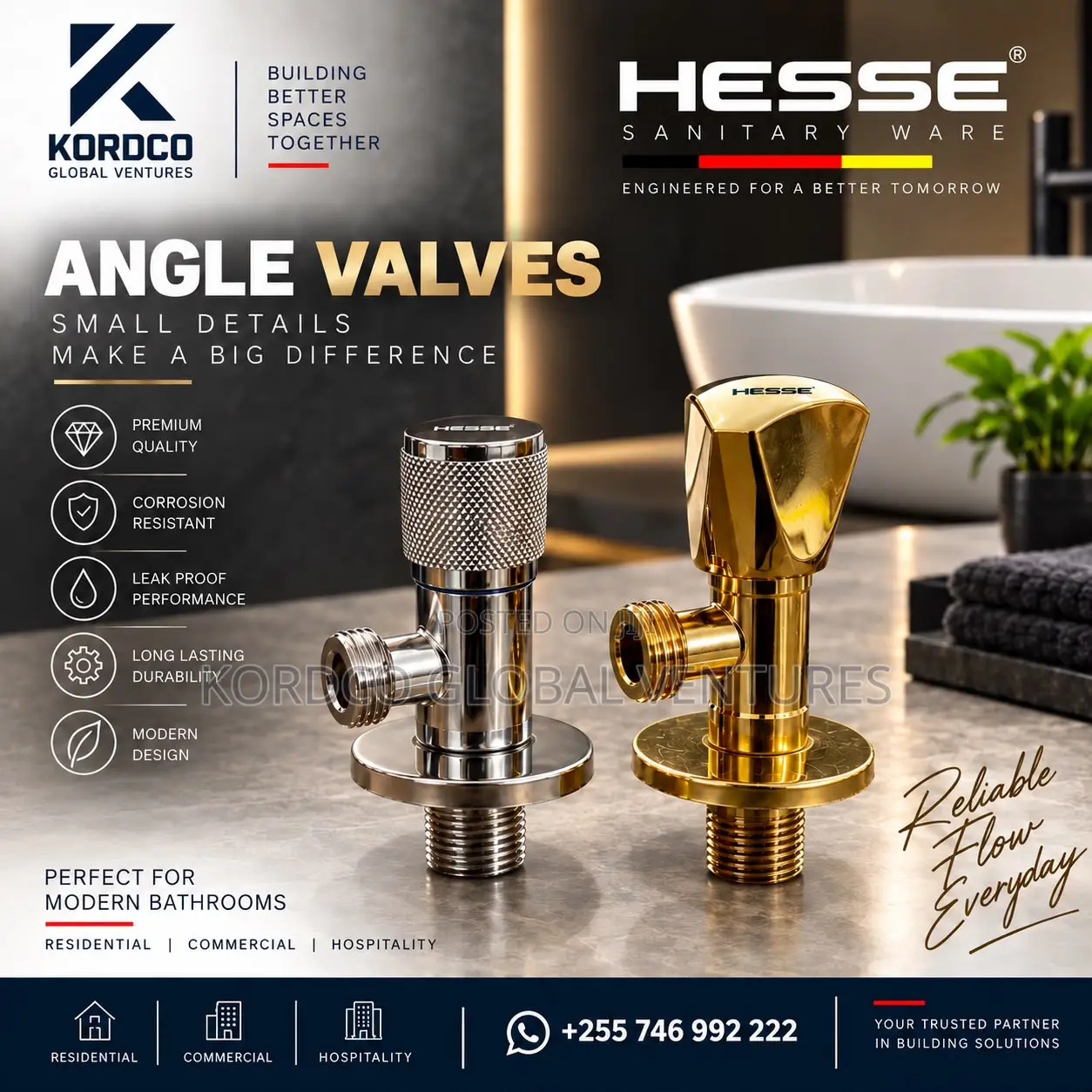 Angle Valve (Golden)