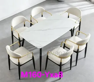 Modern Dinning Table Full Set 6 Chair