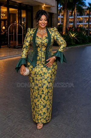 2pcs Damask Luxury Set - Skirt + Top