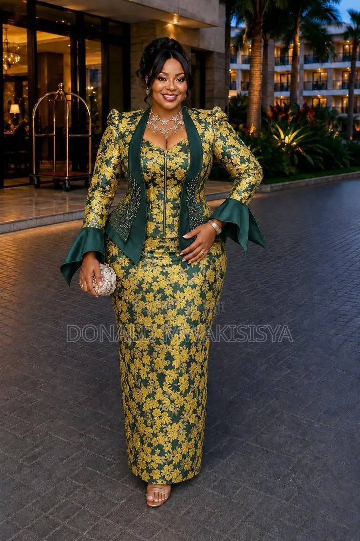 2pcs Damask Luxury Set - Skirt + Top
