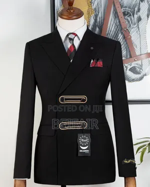 New Stylish Black Suit | Gold Buttons
