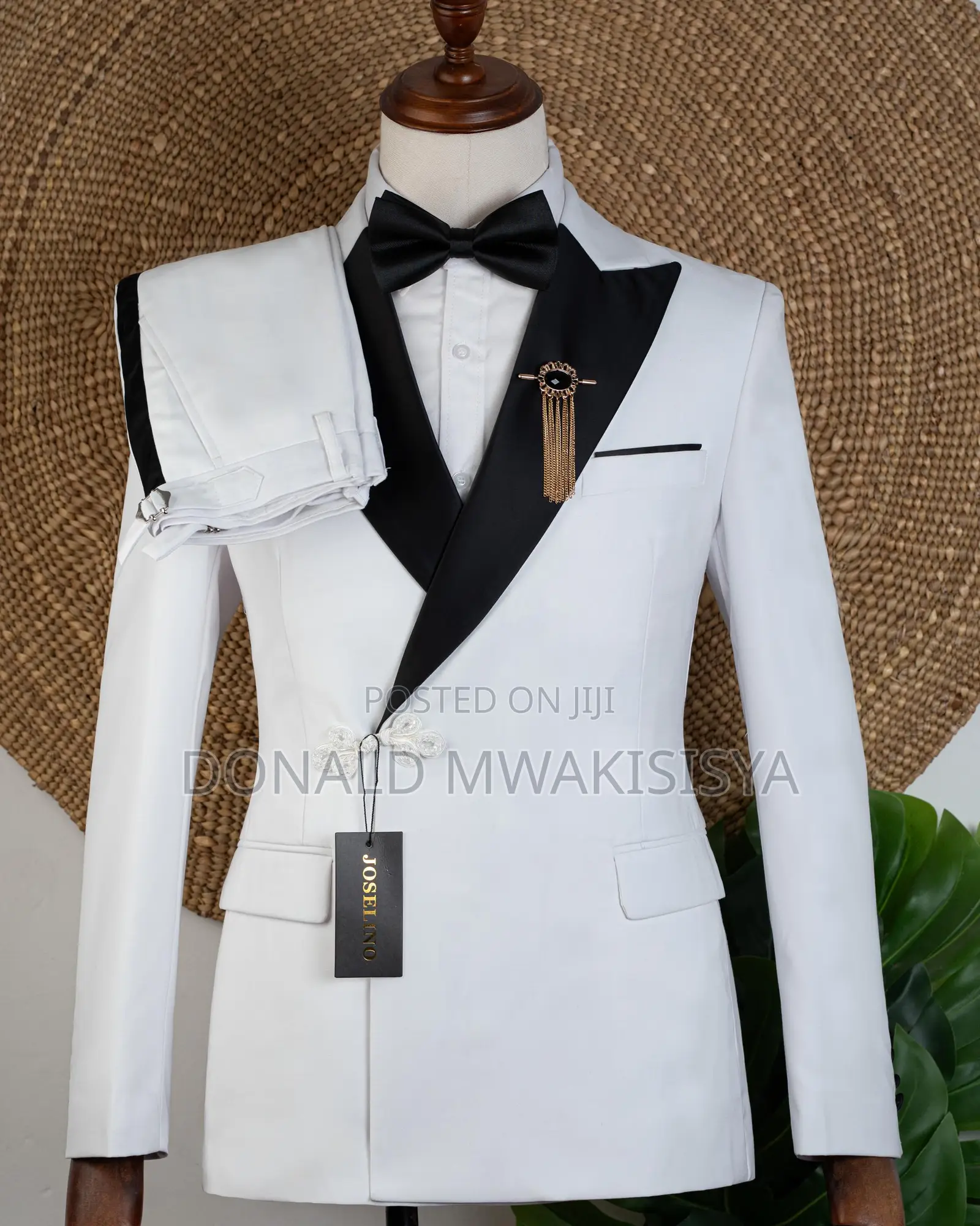 White Tuxedo Black Lapel - Joselino