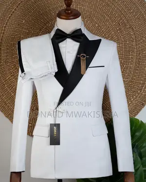 White Tuxedo Black Lapel - Joselino