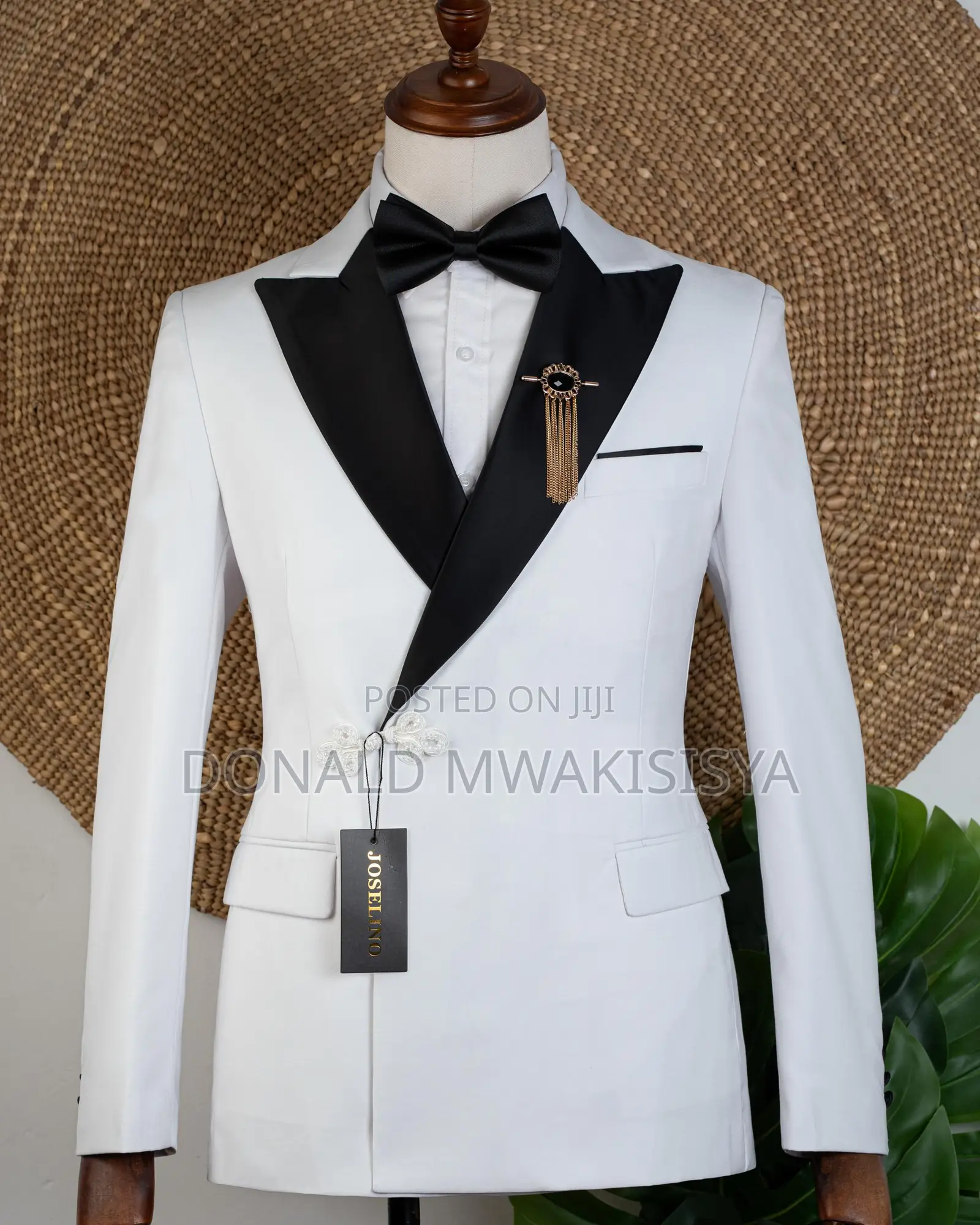 White Tuxedo Black Lapel - Joselino