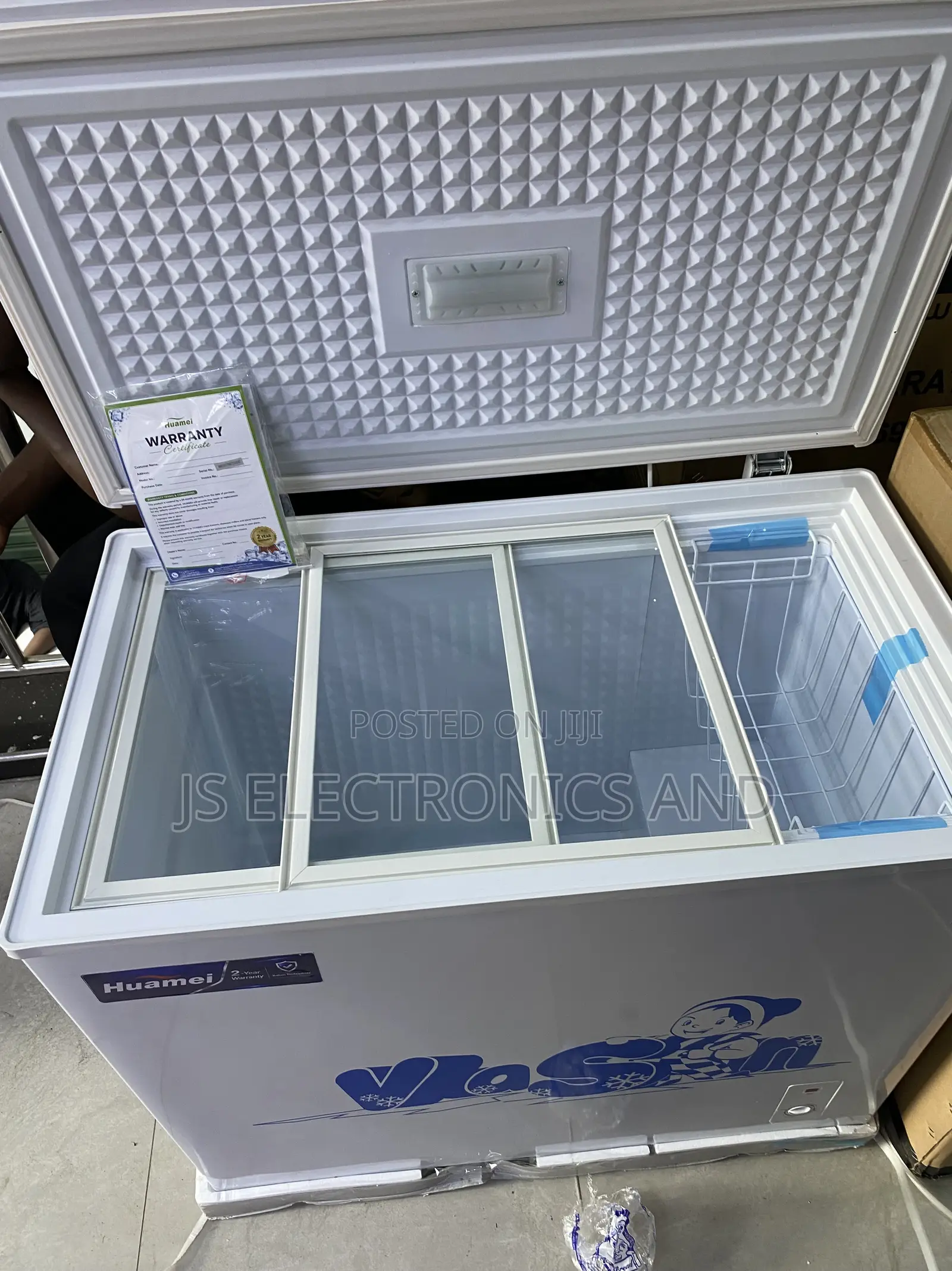 Vasin Freezer Single Door 200L Slide Door in Side
