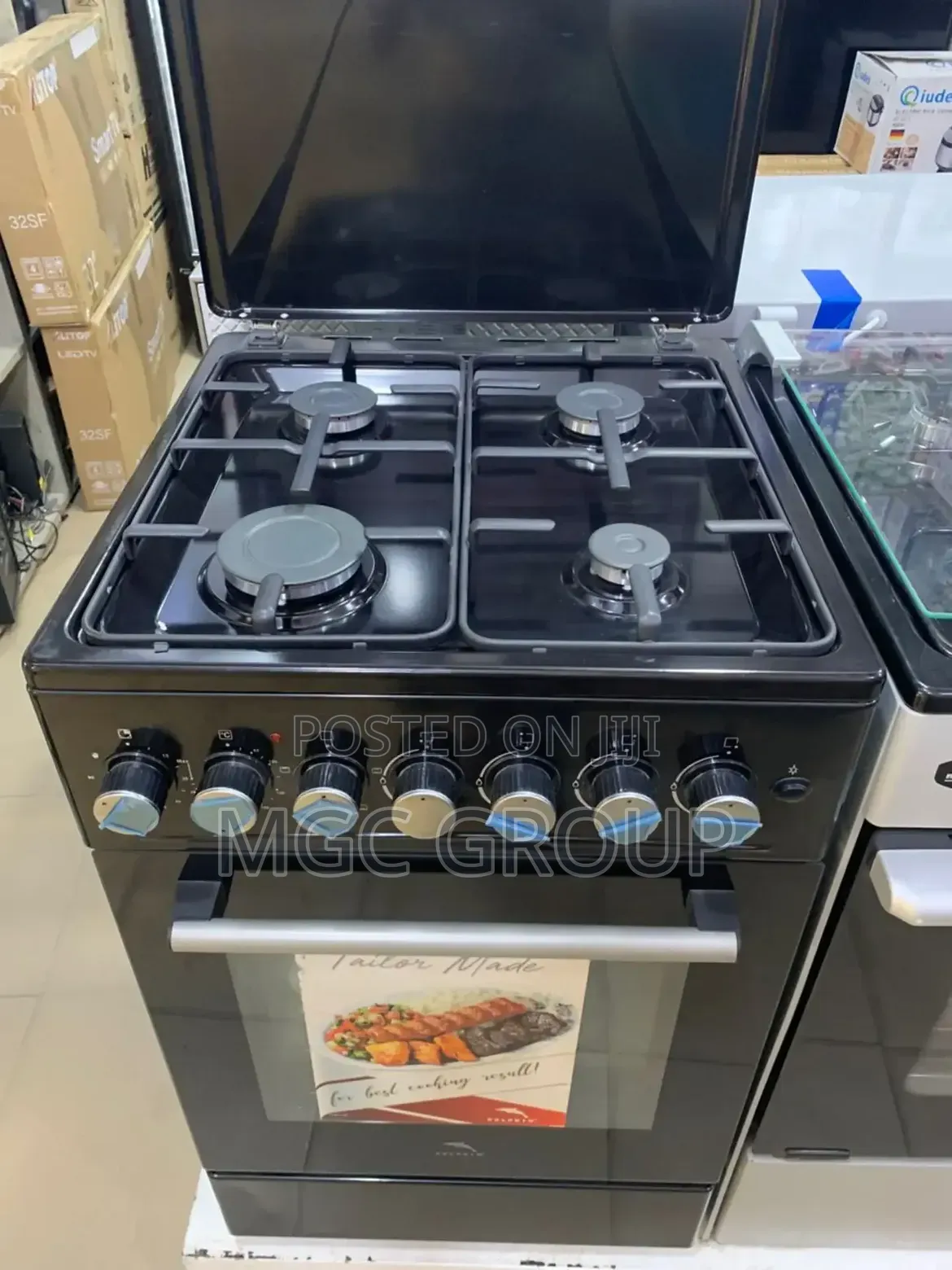 Dolphin 3-Gas + 1-Electric Standing Cooker