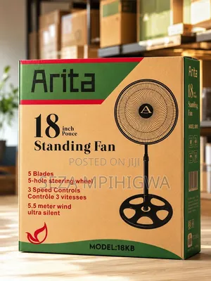 Feni Ya Kusimama Arita Inchi 18 (Arita 18-Inch Standing Fan PC 2