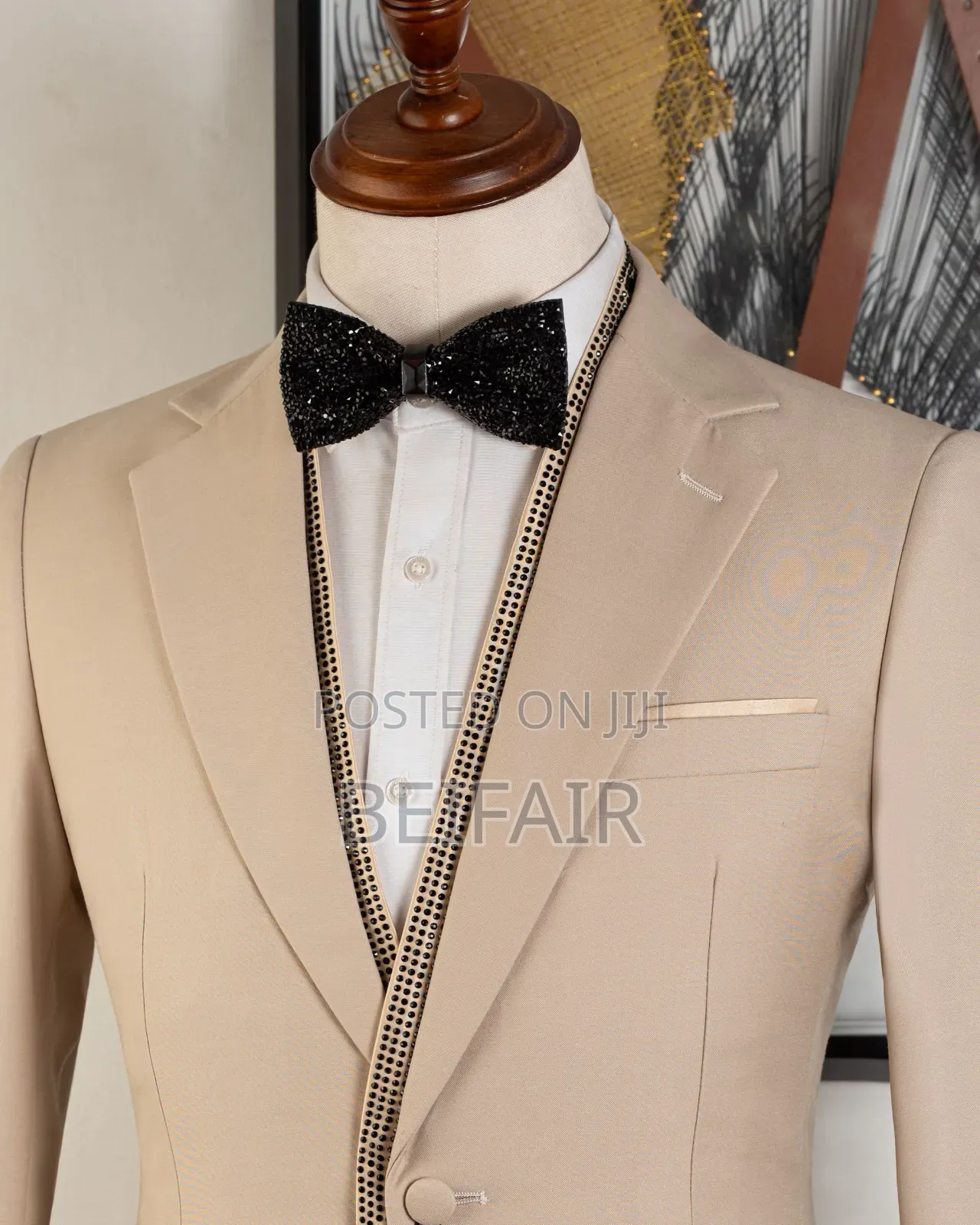 Khaki Plain and Stylish Suit