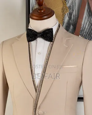 Khaki Plain and Stylish Suit