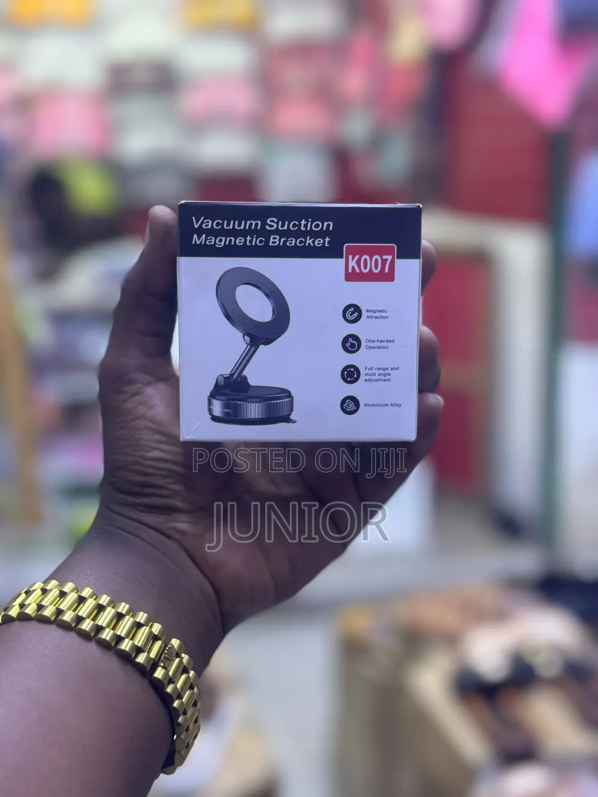 Stand Ya Simu Yenye Vacuum Suction Magnetic Bracket