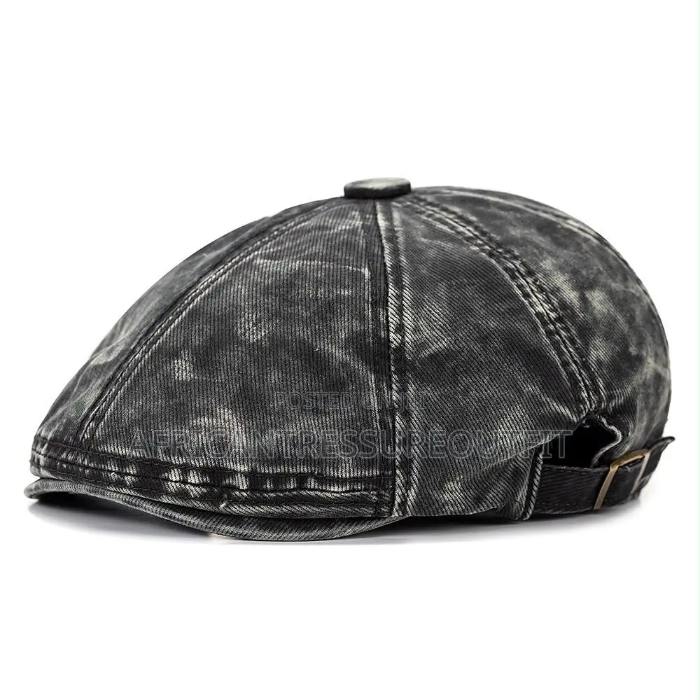NEWBOY FLAT CAPS FEATURING AN 8-Panel Design and Adjustable Side Strap
