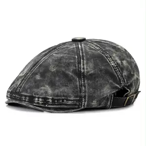 NEWBOY FLAT CAPS FEATURING AN 8-Panel Design and Adjustable Side Strap