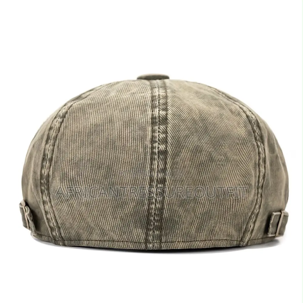 NEWBOY FLAT CAPS FEATURING AN 8-Panel Design and Adjustable Side Strap